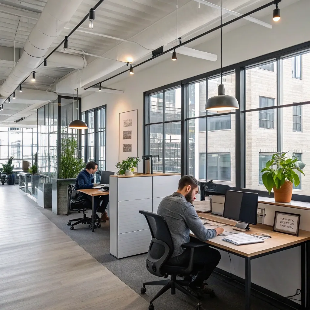 Modern office environment